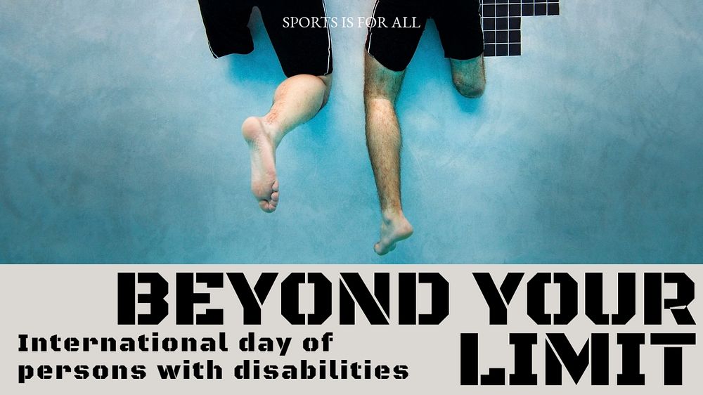 World disability day blog banner template, editable text & design