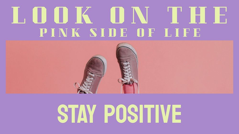 Pink quote blog banner template, editable text & design