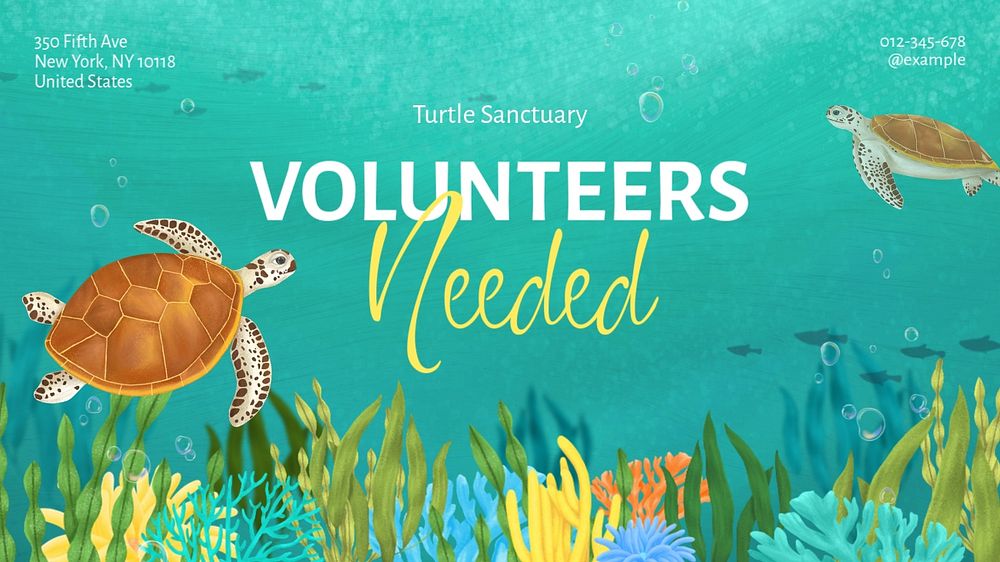 Volunteers needed blog banner template, editable aesthetic paint remix 