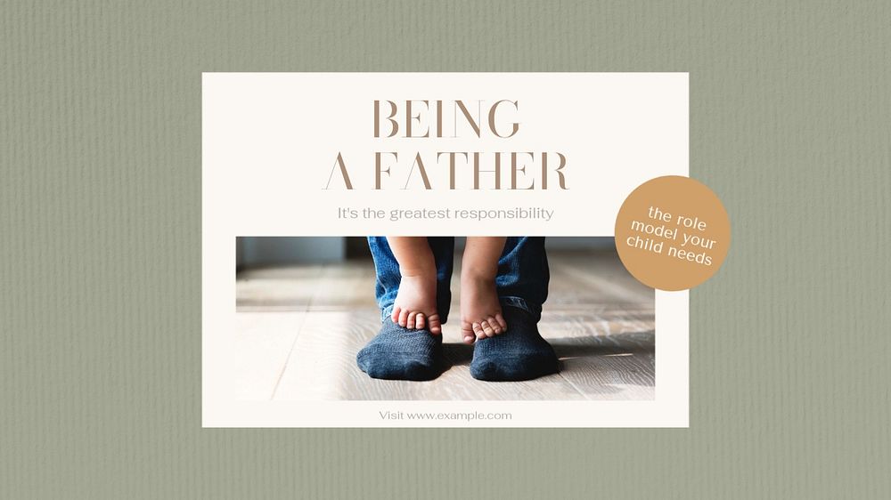 Being a parent blog banner template, editable text & design