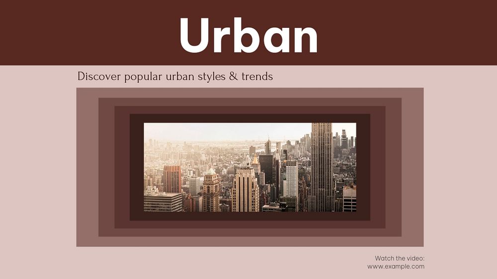 Urban fashion & styles blog banner template, editable text & design