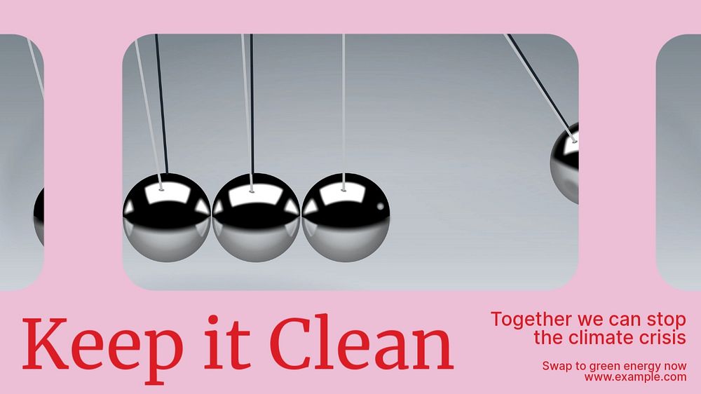 Keep it clean blog banner template, editable design