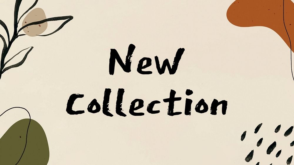 New collection blog banner template, editable text