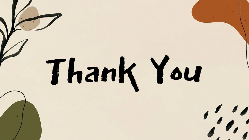 Thank you blog banner template, editable text