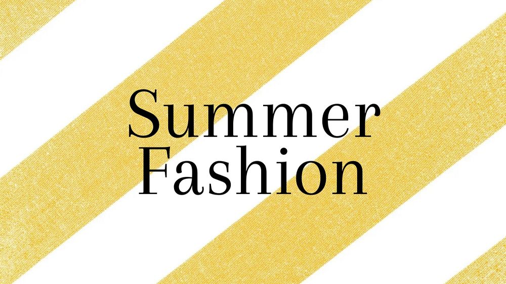 Summer fashion blog banner template, editable text