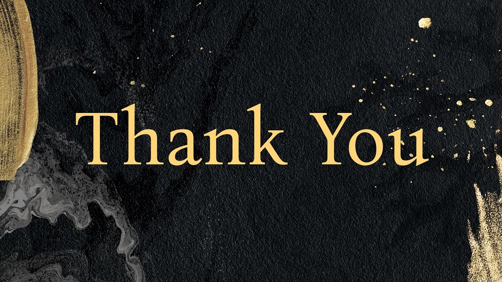 Thank you blog banner template, editable text