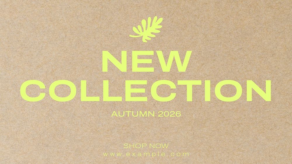 Autumn collection blog banner template, editable text