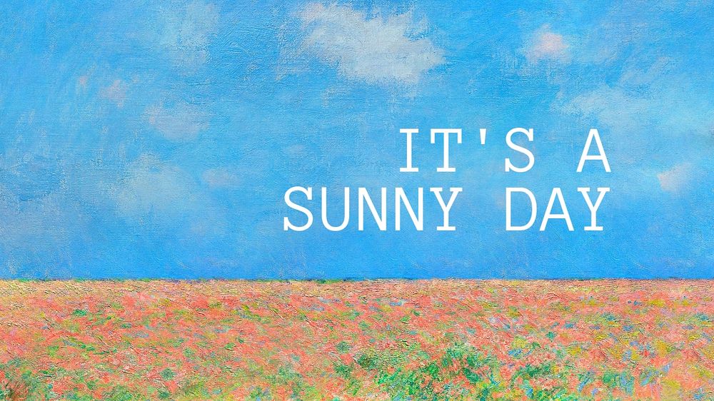 Sunny day blog banner template, editable text