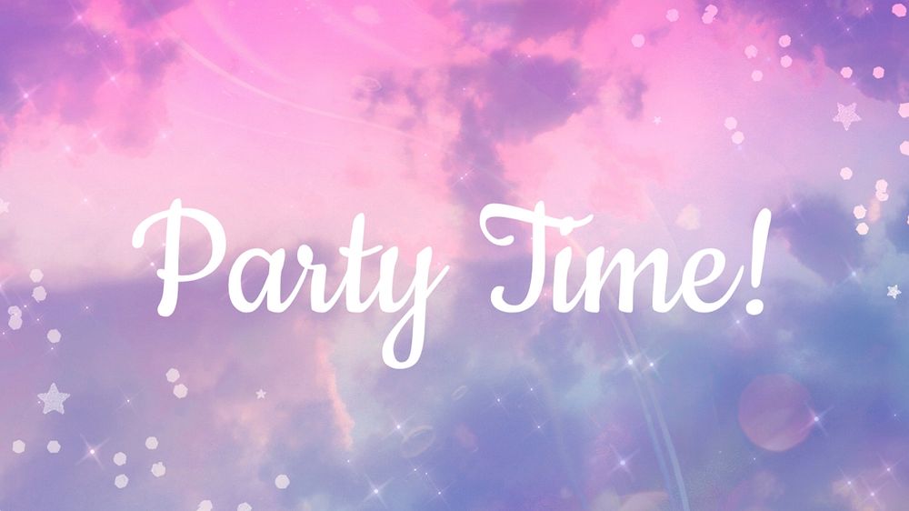 Party time blog banner template, editable text