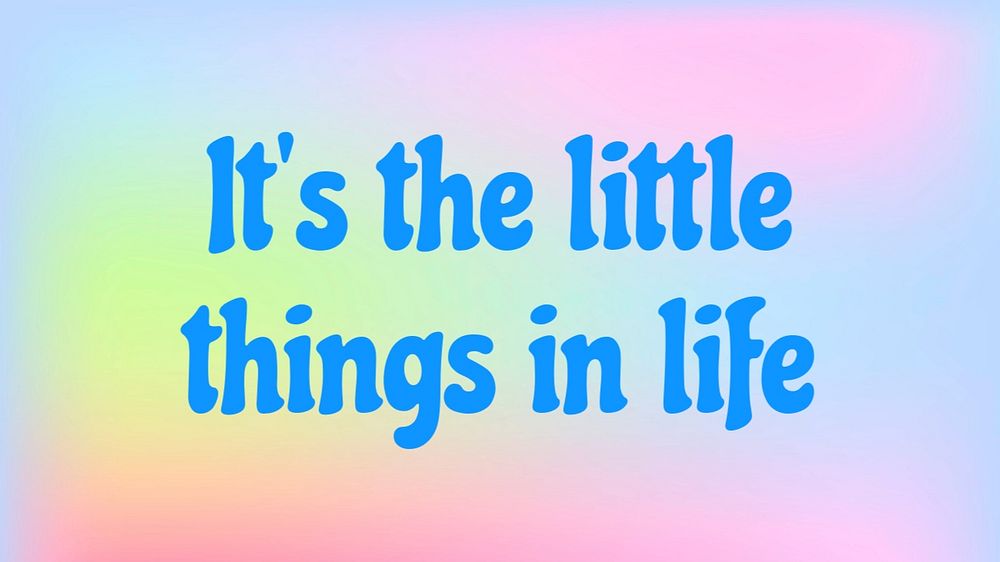 Little things in life blog banner template, editable text