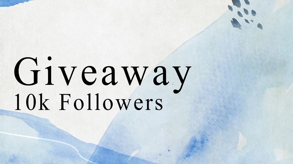 Giveaway banner template, editable design