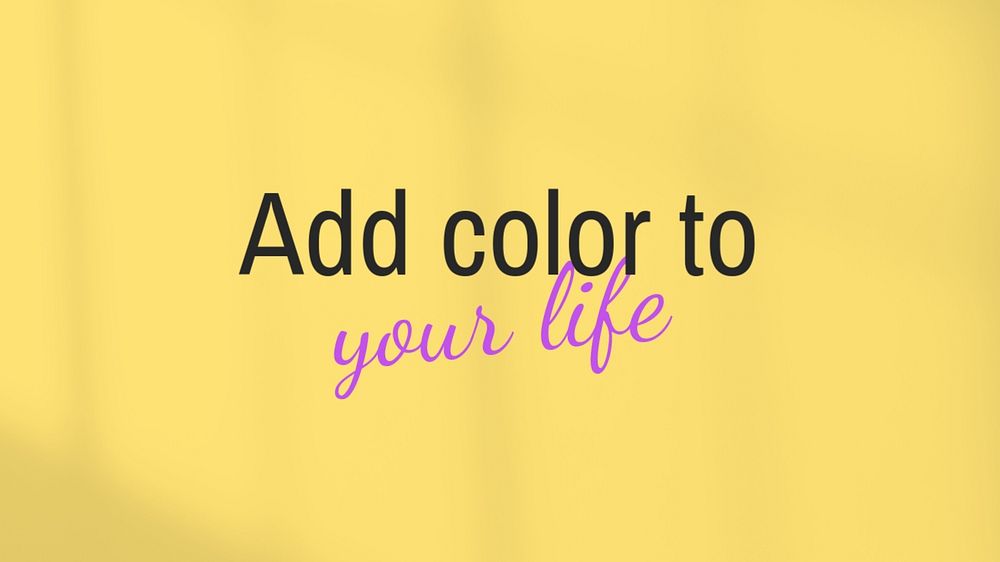 Colorful life quote blog banner template, editable text