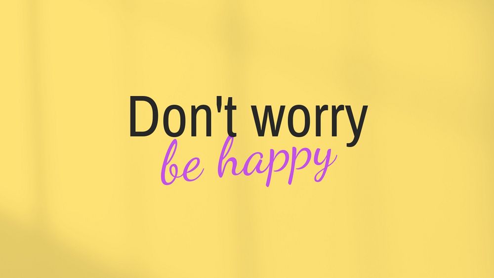 Be happy blog banner template, editable text