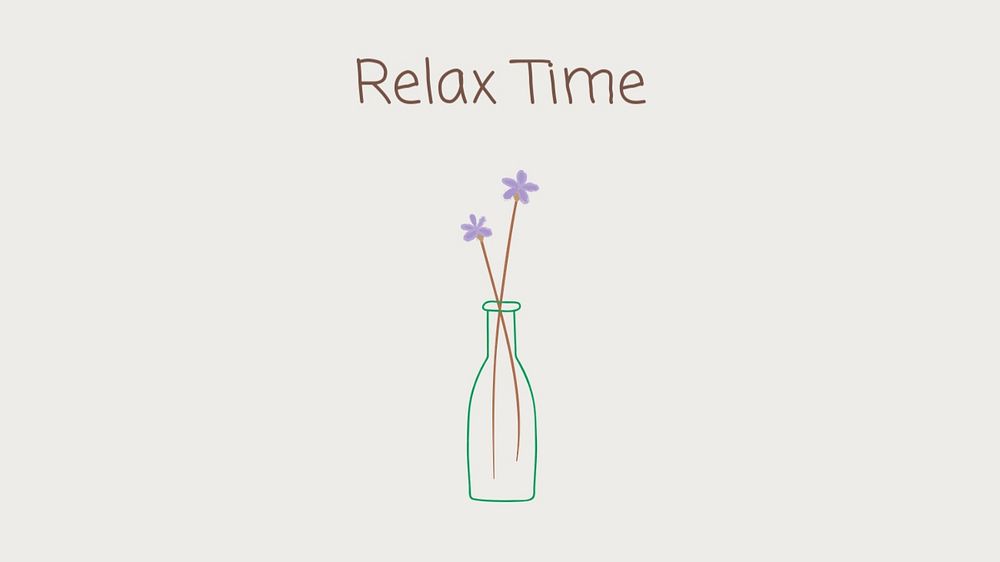 Relax time blog banner template, editable text