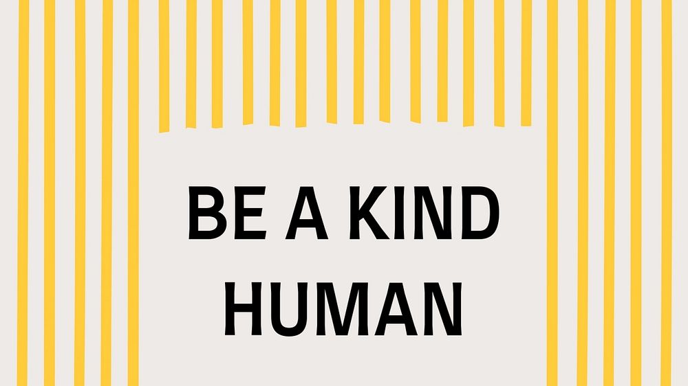 Be kind blog banner template, editable text