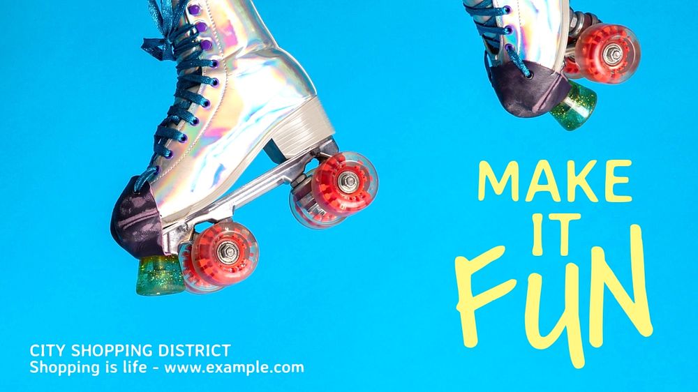 Make it fun blog banner template, editable text