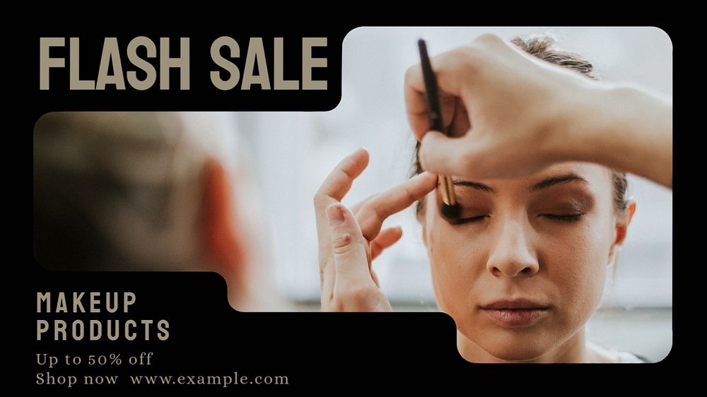 Flash sale  blog banner template, editable text