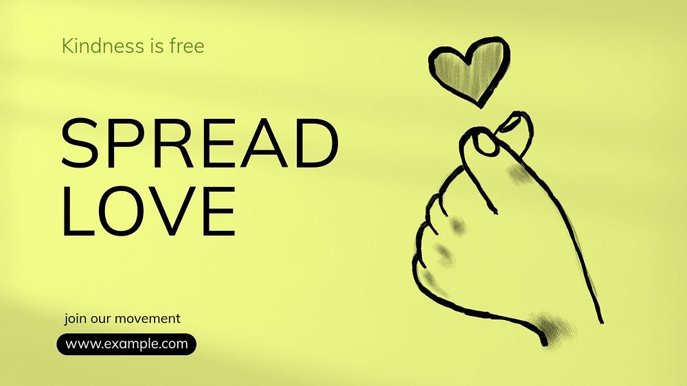 Spread love  blog banner template