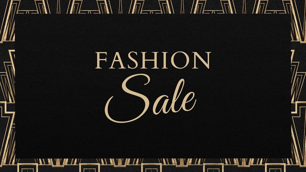 Fashion Sale blog banner template, editable text