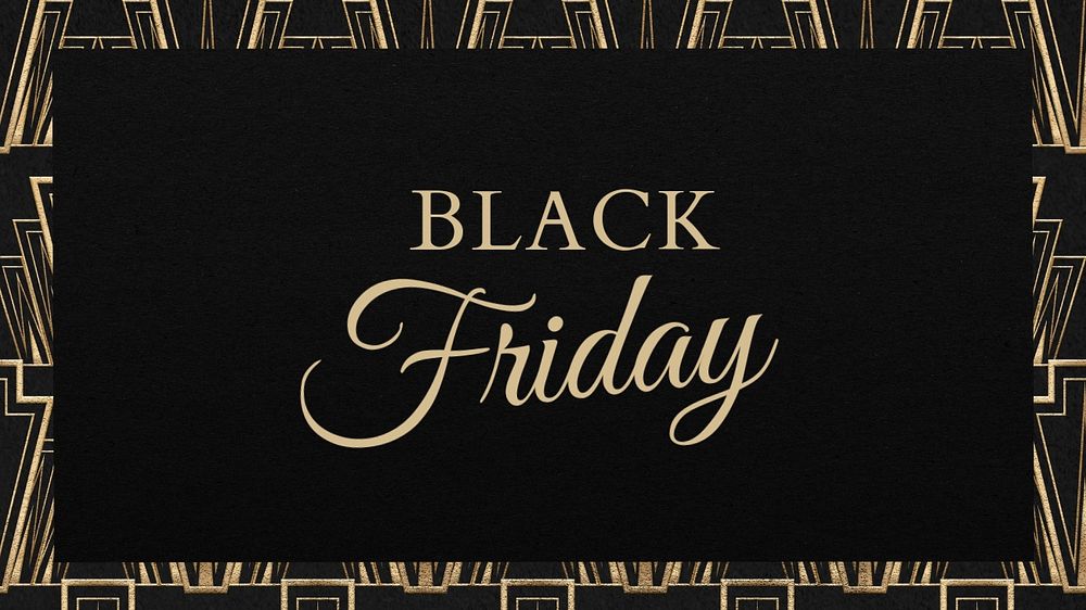 Black Friday blog banner template, editable text