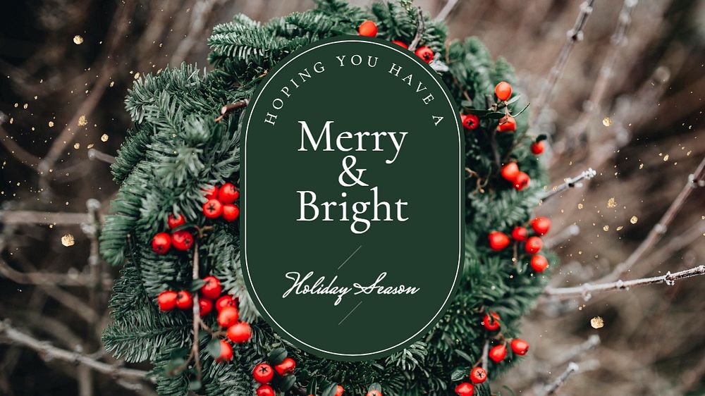 Holiday season  blog banner template, editable text