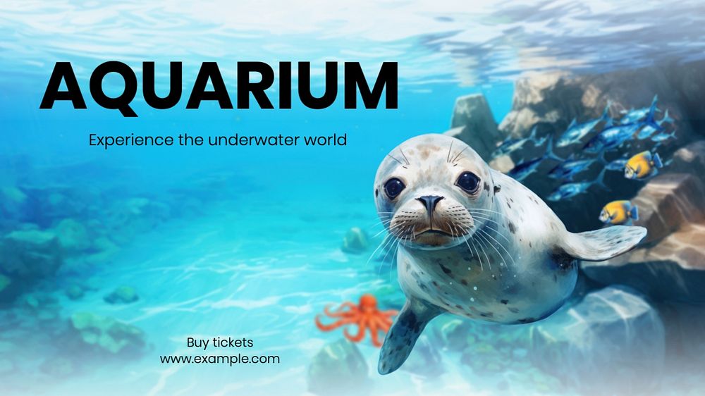 Aquarium blog banner template