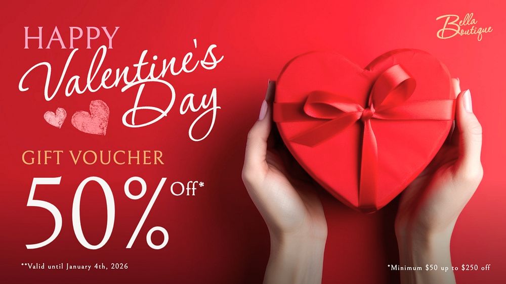 Valentine's voucher template