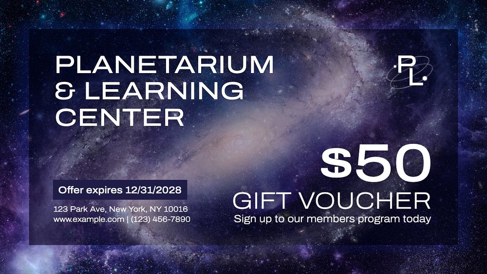 Planetarium learning center template