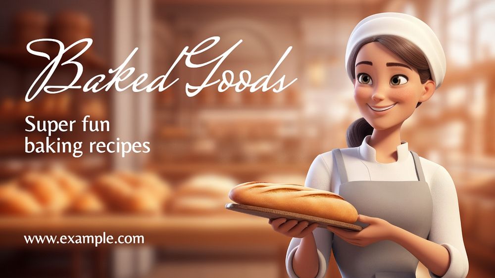 Bakery blog banner template