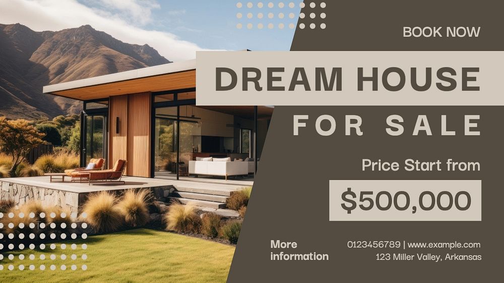 House sale promotion blog banner template