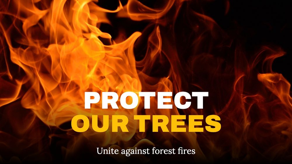 Forest fire blog banner template