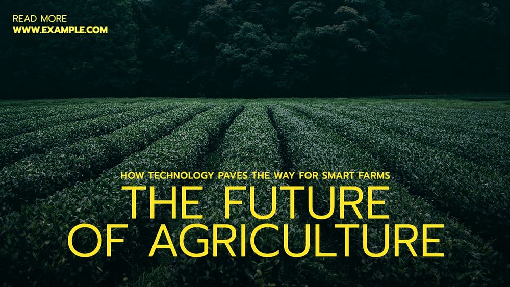 Agriculture's future blog banner template