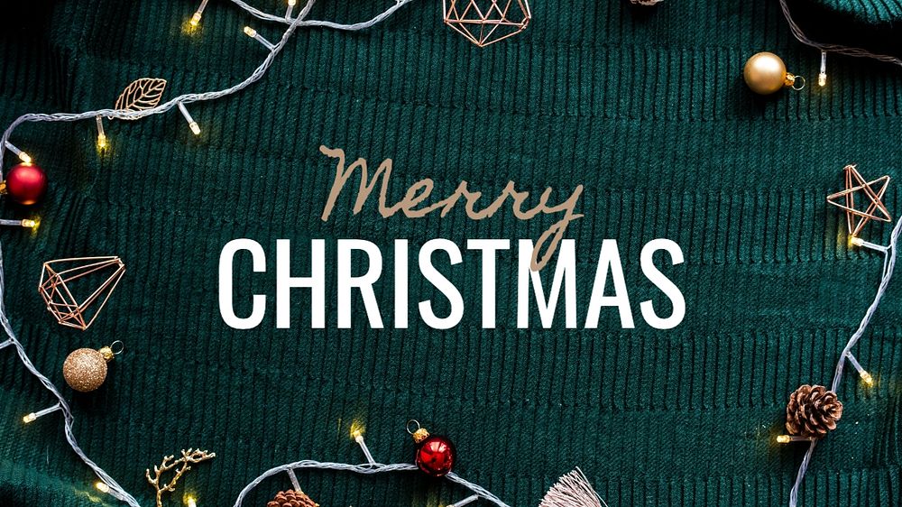 Merry Christmas blog banner template