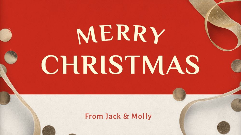 Merry Christmas blog banner template