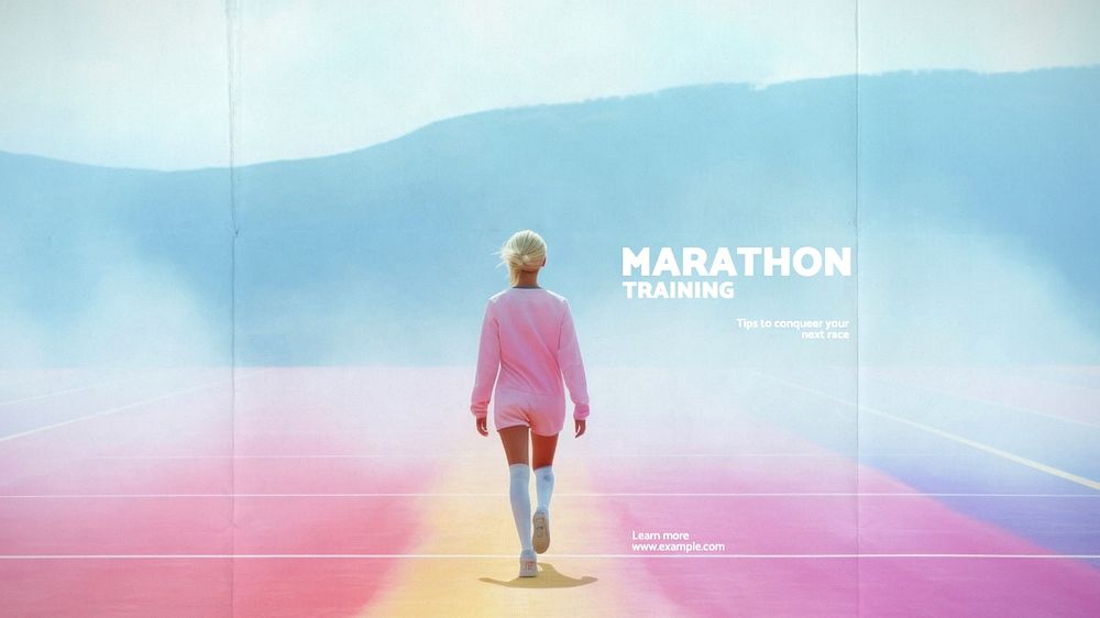 Marathon training blog banner template