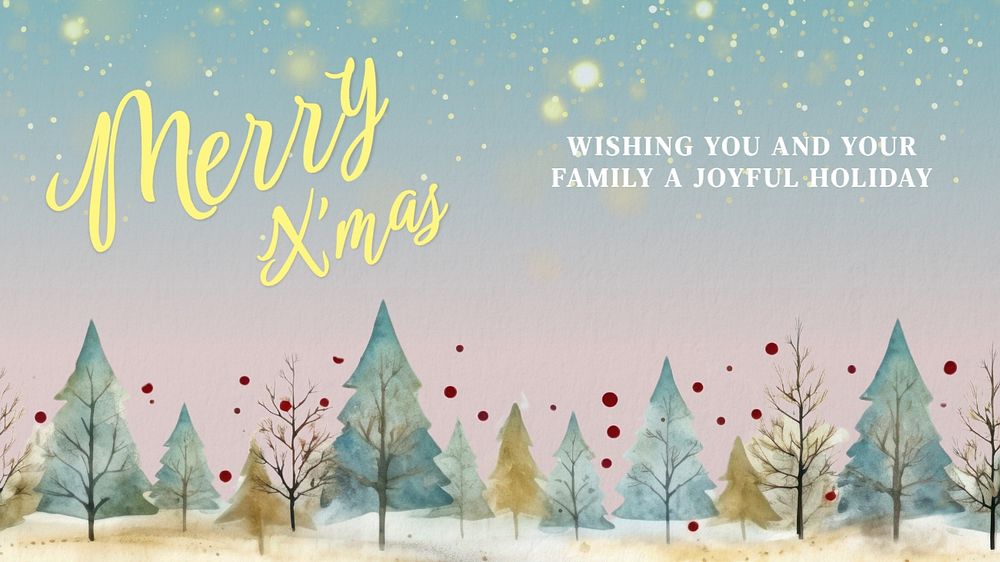 Merry X'mas blog banner template