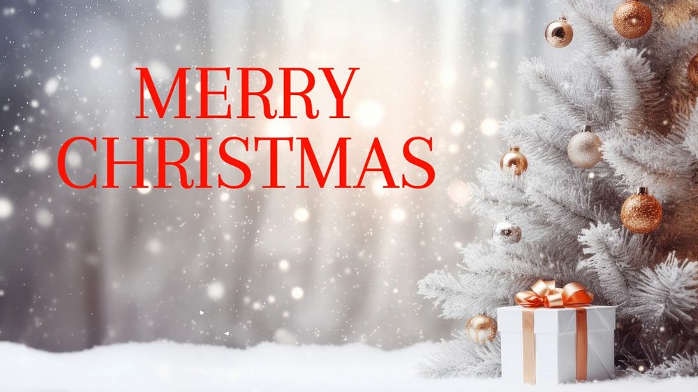 Merry Christmas blog banner template