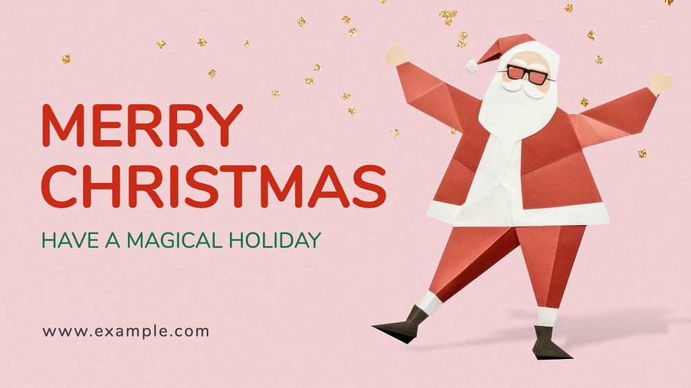 Merry Christmas blog banner template