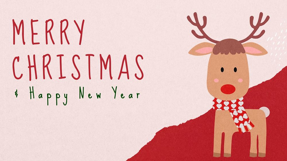 Merry Christmas blog banner template