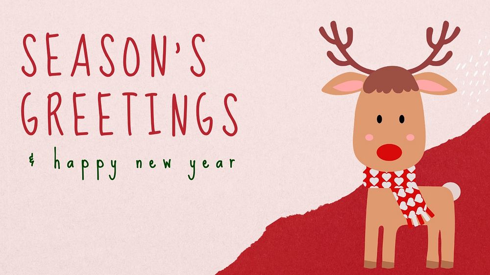 Season's greetings blog banner template