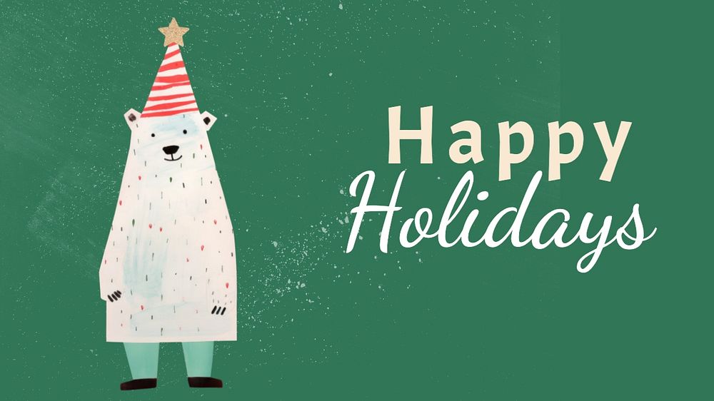 Happy Holidays blog banner template