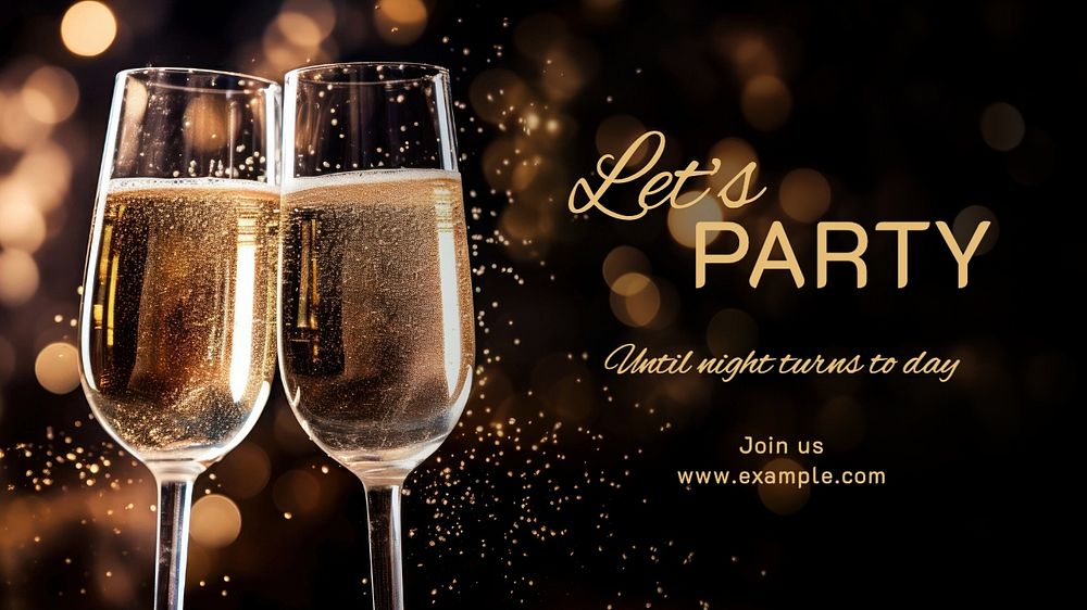 Party blog banner template