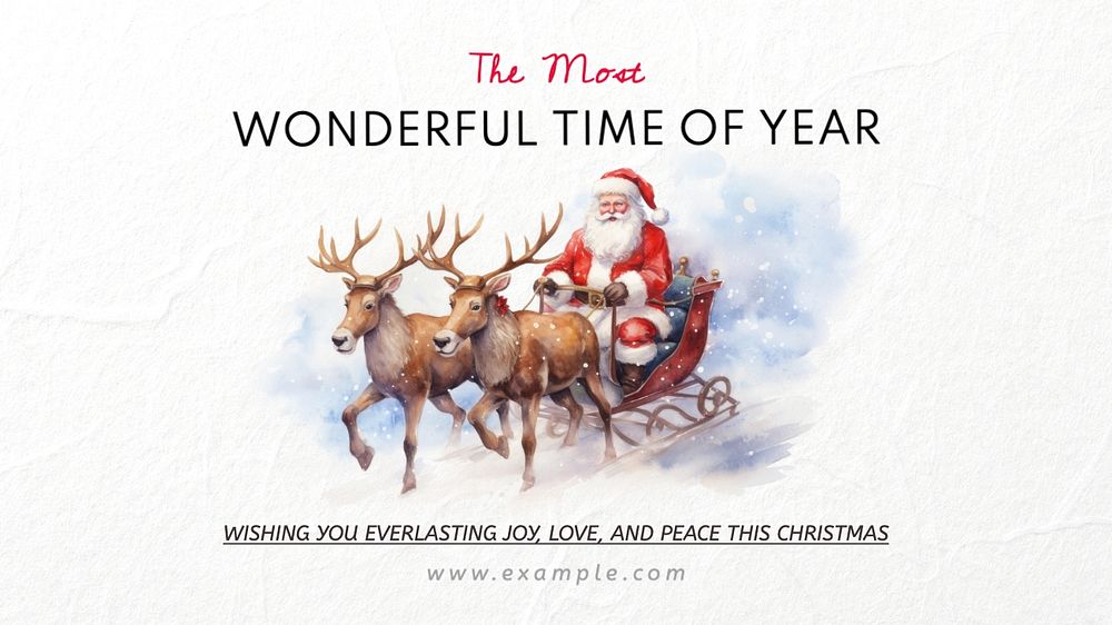 Merry Christmas wish blog banner template