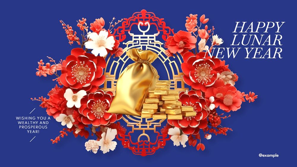 Lunar New Year blog banner template