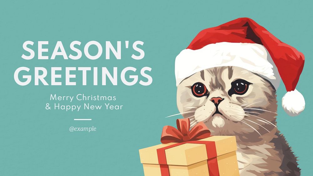 Season's greetings blog banner template