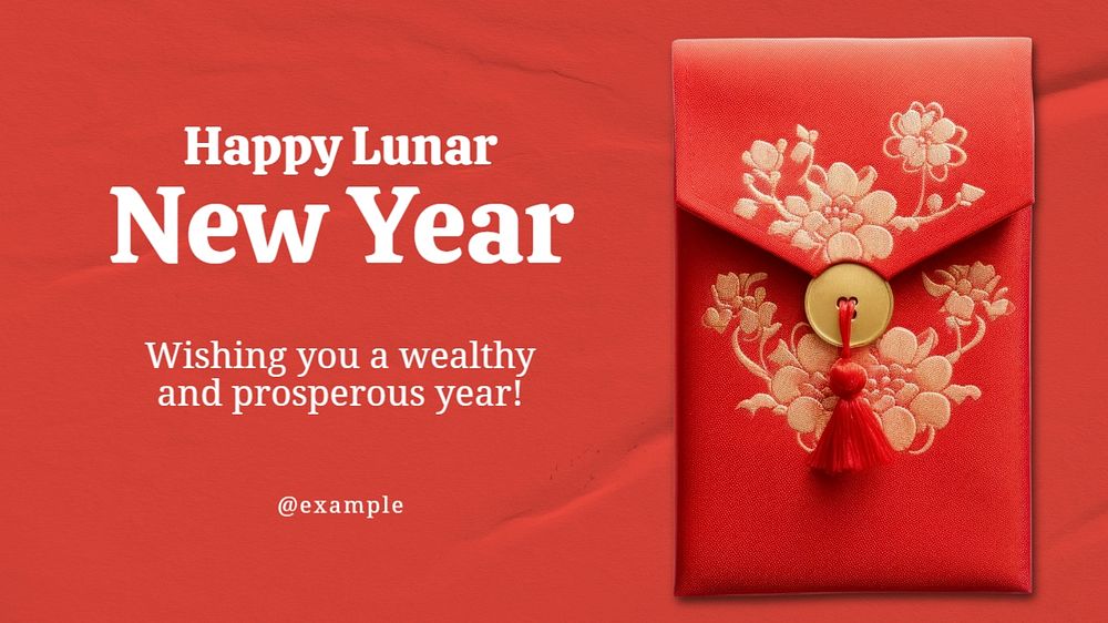 Lunar New Year blog banner template