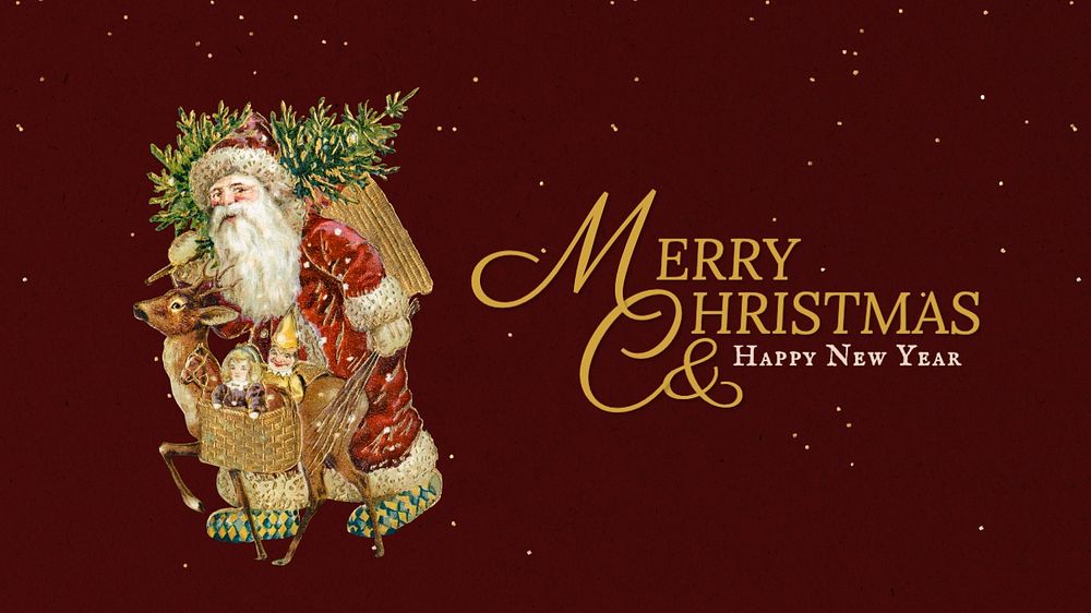 Christmas & new year blog banner template