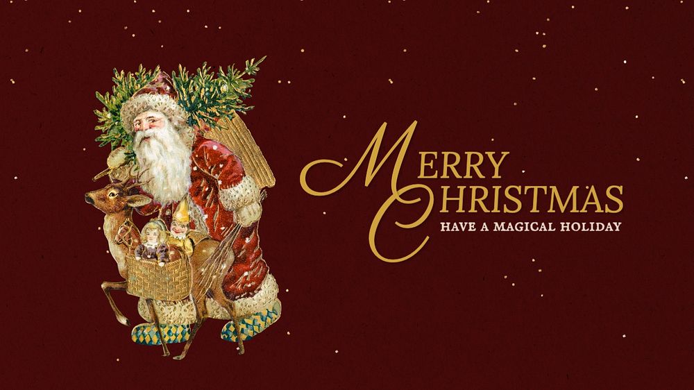 Merry Christmas blog banner template