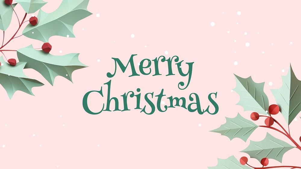 Merry Christmas blog banner template