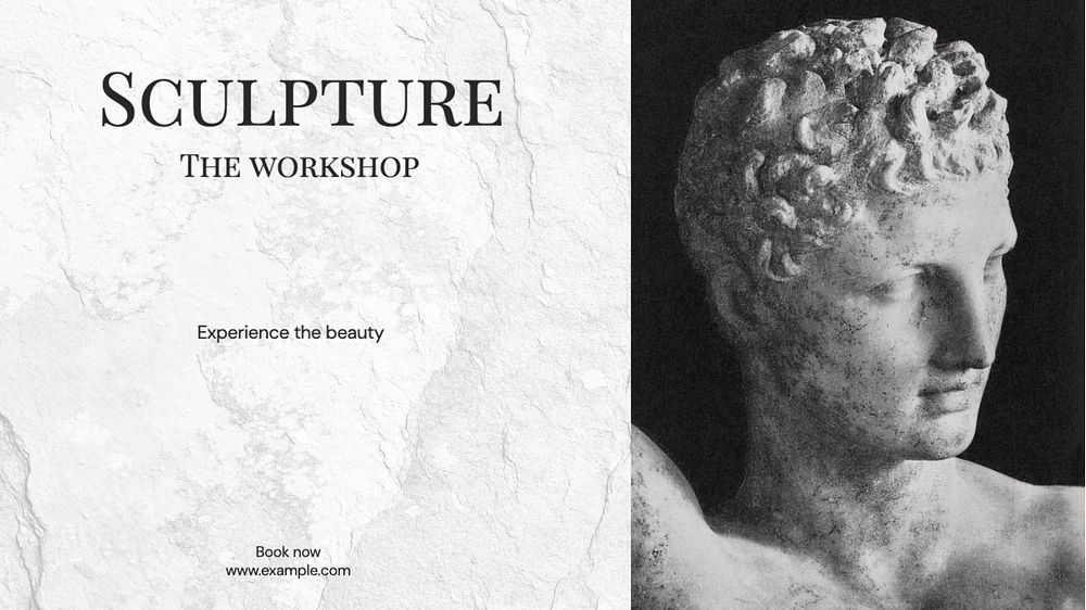 Sculpture workshop blog banner template